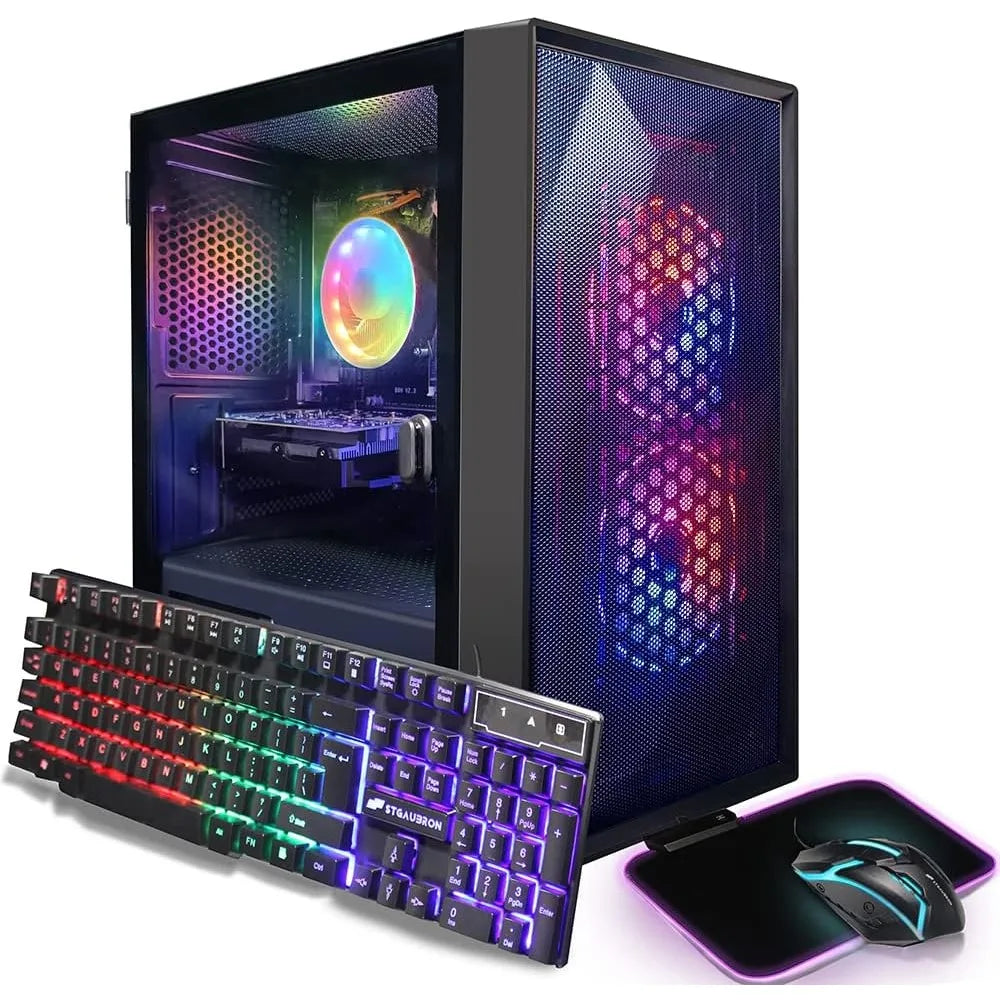 STGAUBRON Computers & Tablets Prebuilt Gaming PC Desktop