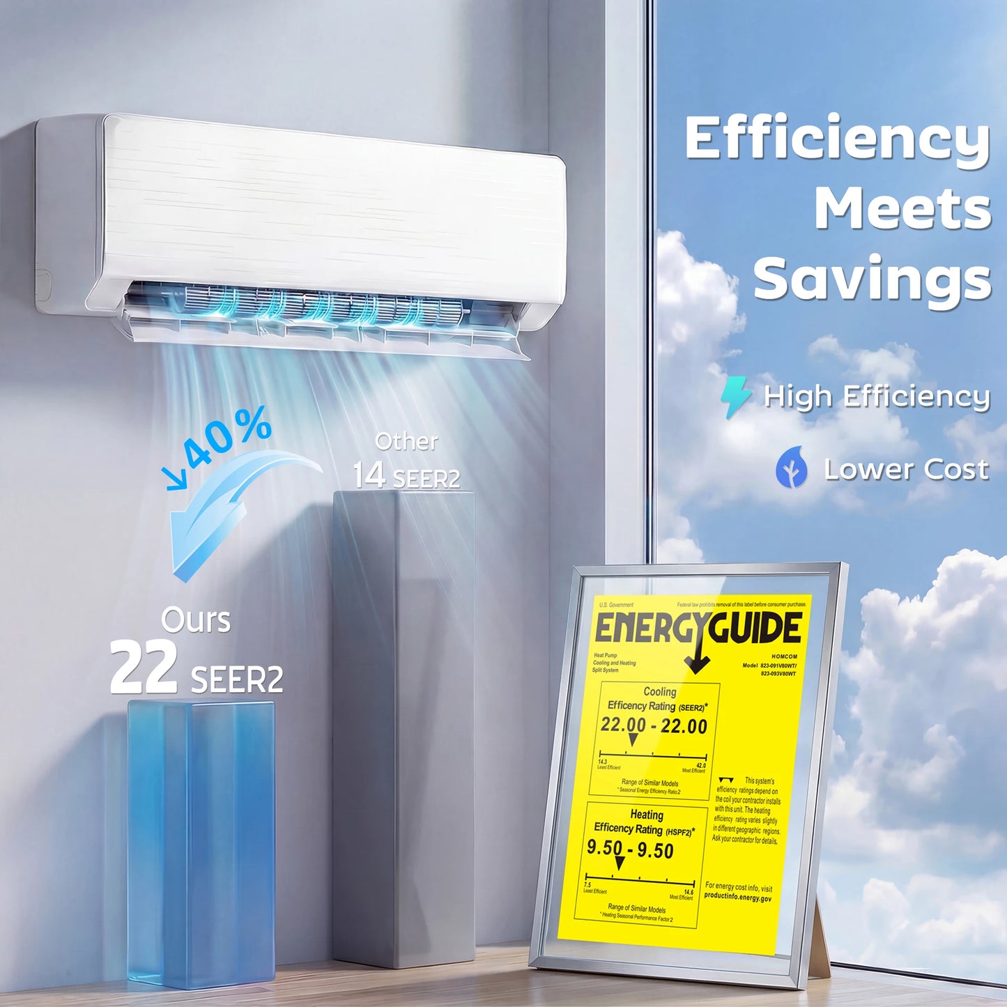 12000 BTU Mini Split AC/Heating System