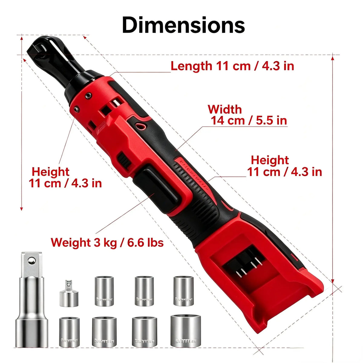 Side View Brushed Ratchet Wrench M-WALK