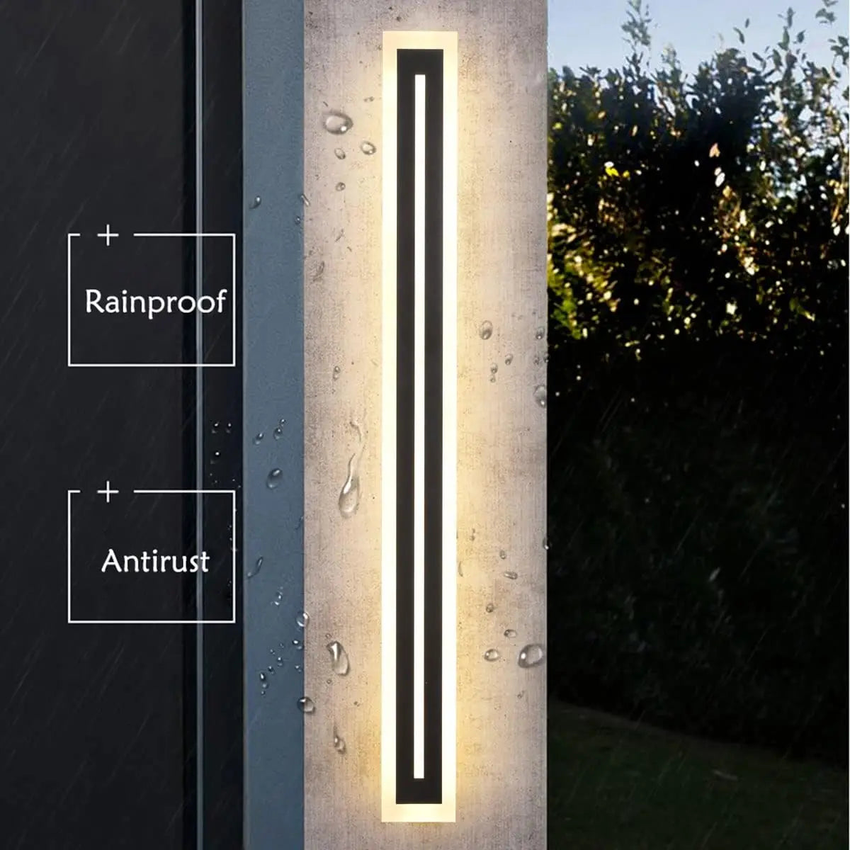 Outdoor Long Strip Modern LED Wall Lighting