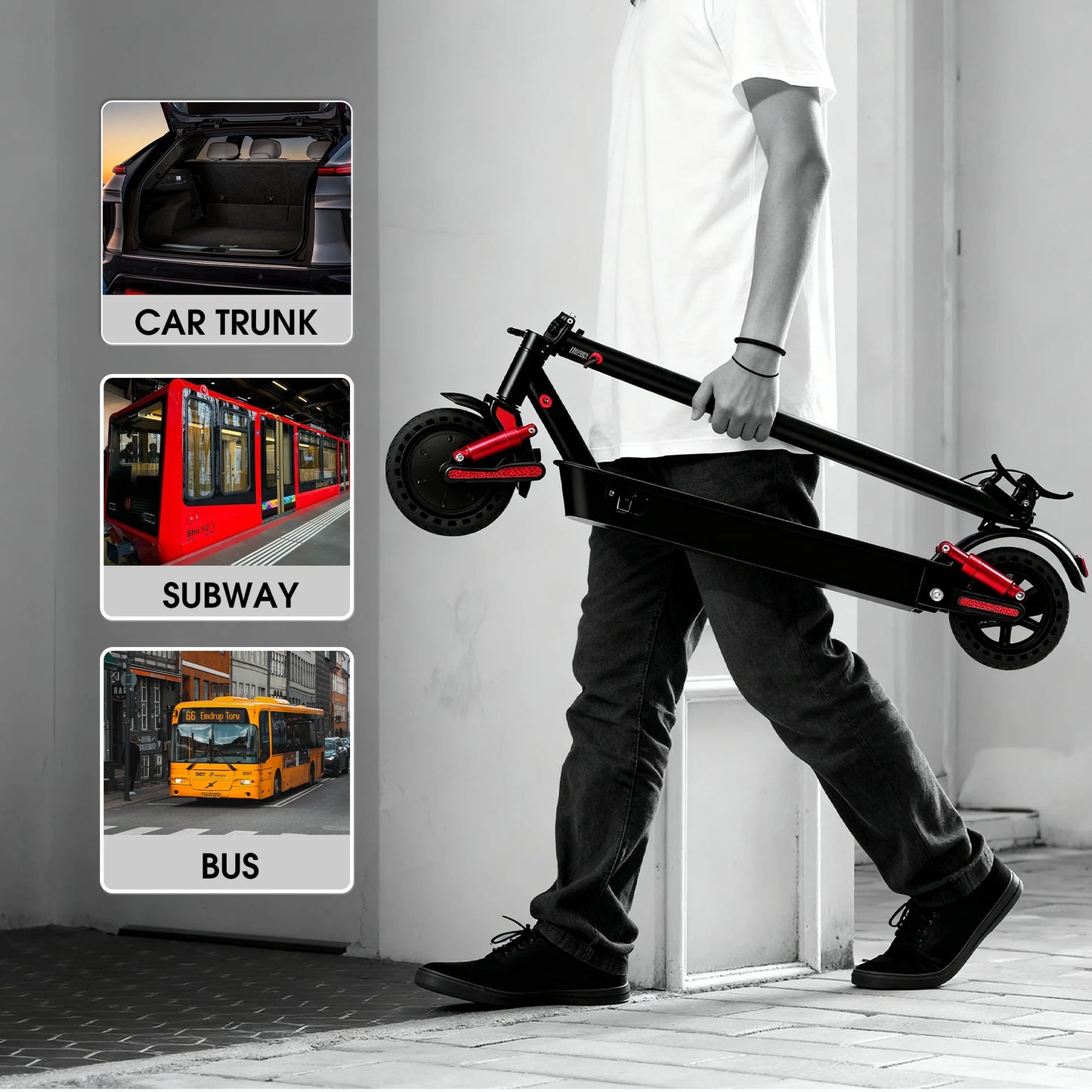 HX D06 electric scooter 500W 36V 25AH Shock absorbing Electric kick scooters