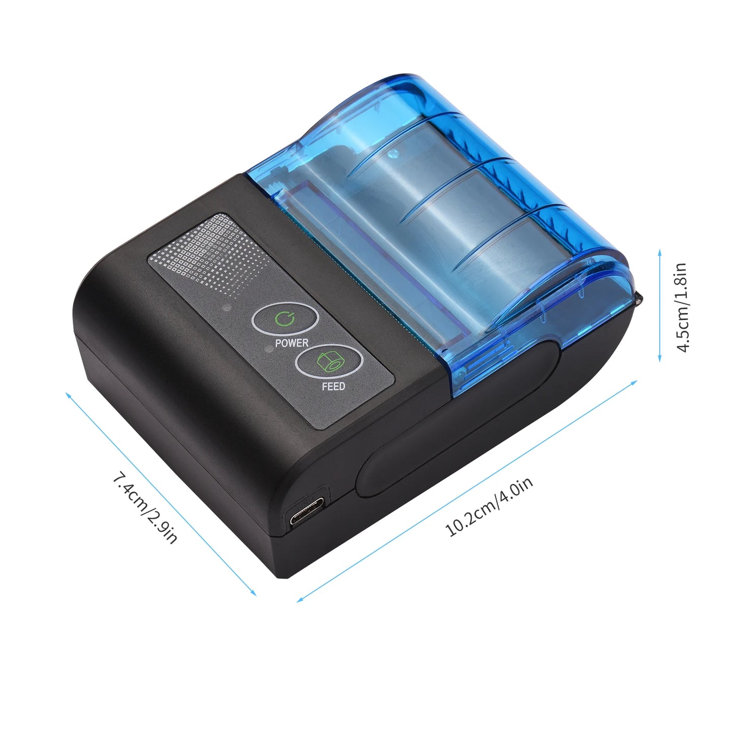 Bisofice Portable Mini Thermal Printer 2 Inch Wireless