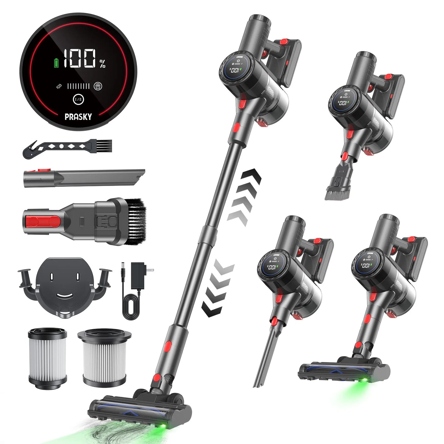 Prasky Cordless Handheld Vacuum Cleaner