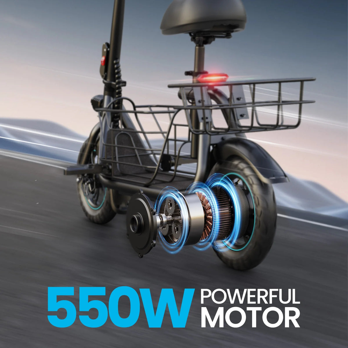 Gyroor Electric Scooter with Basket for Pet