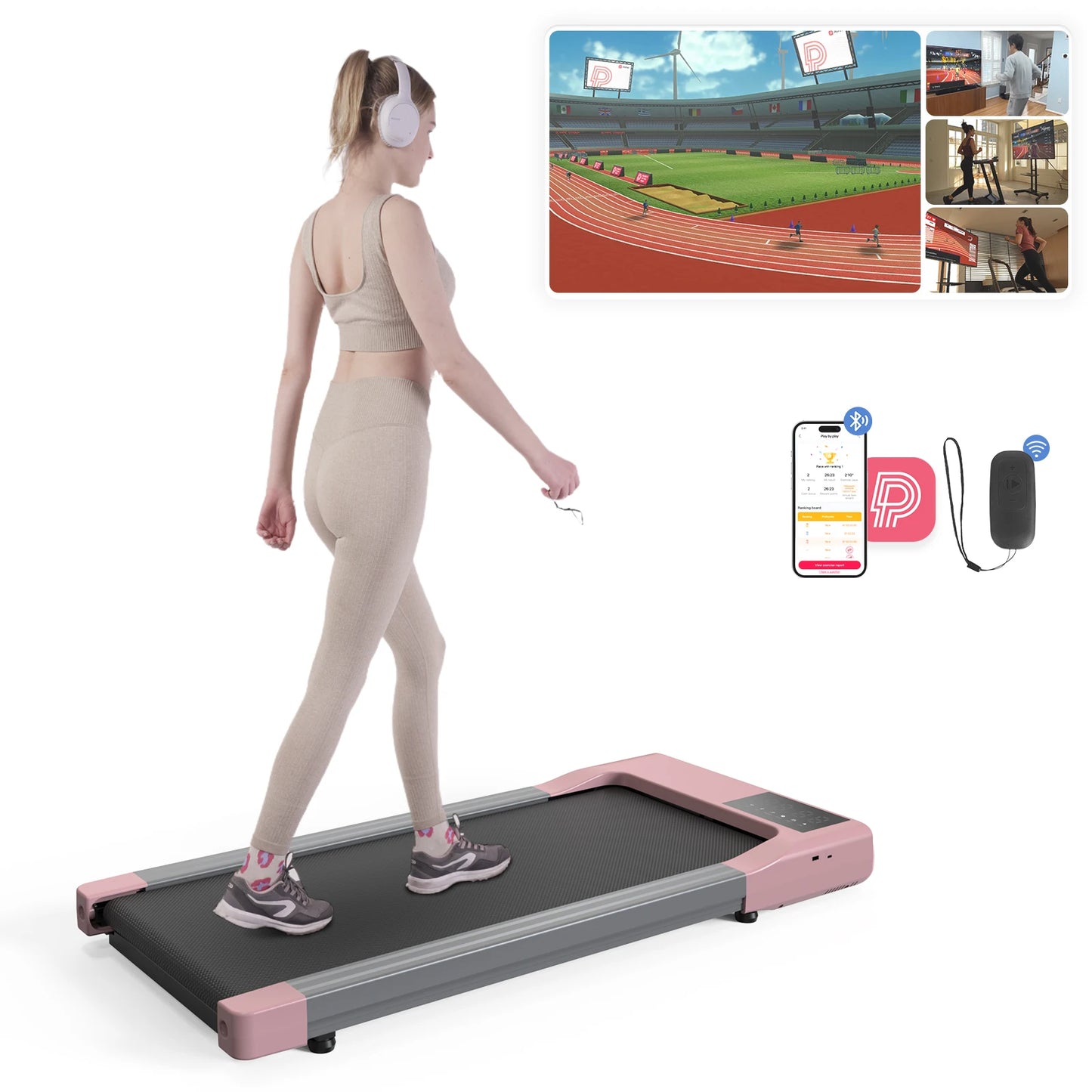 Treadmill 2in1 Treadmills for Home/Office Remote Control