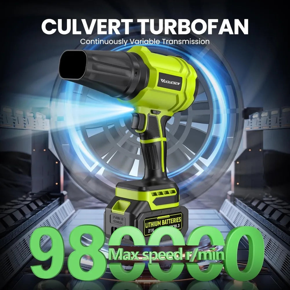 YUQUESEN Cordless Leaf Blower, Handheld Leaf Blower