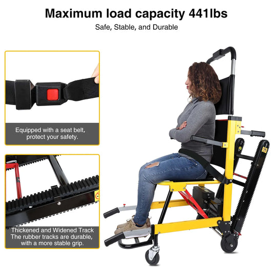 Electric Stair Climbing Chair Foldable Emergency Stair Lift
