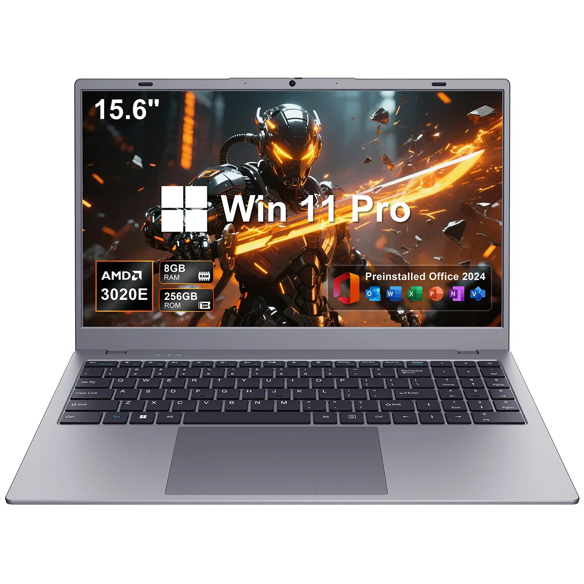 Coolby AMD Laptop Computer 15.6 inch FHD 8GB RAM 256GB SSD Dual Core Processor Up to 2.6GHz WiFi 5 BT5.0 Student and Business Notebook