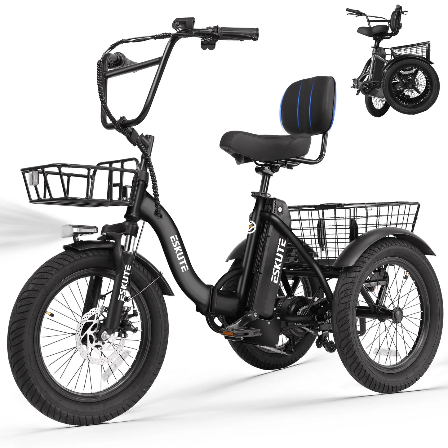 ESKUTE T300 Electric Bicycle Trike for Adults