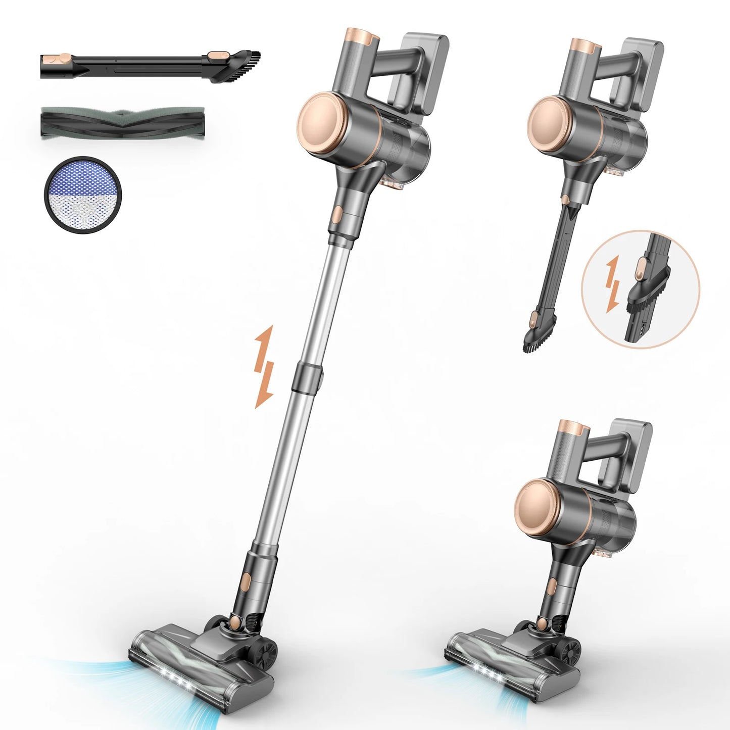 YISORA N8 Stick Vacuum Cleaner, 25Kpa