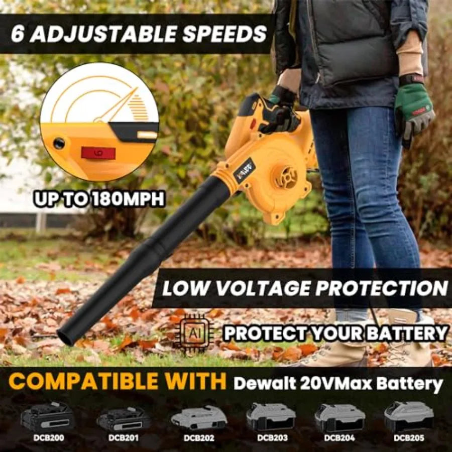 YAWW Cordless Leaf Blower 20V Max Battery
