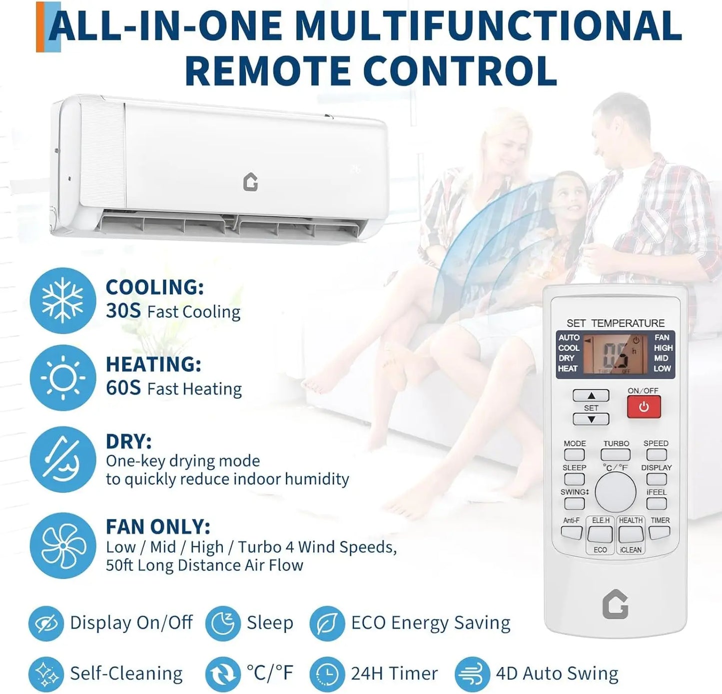 Acekool 9000 BTU Mini Split Air Conditioner
