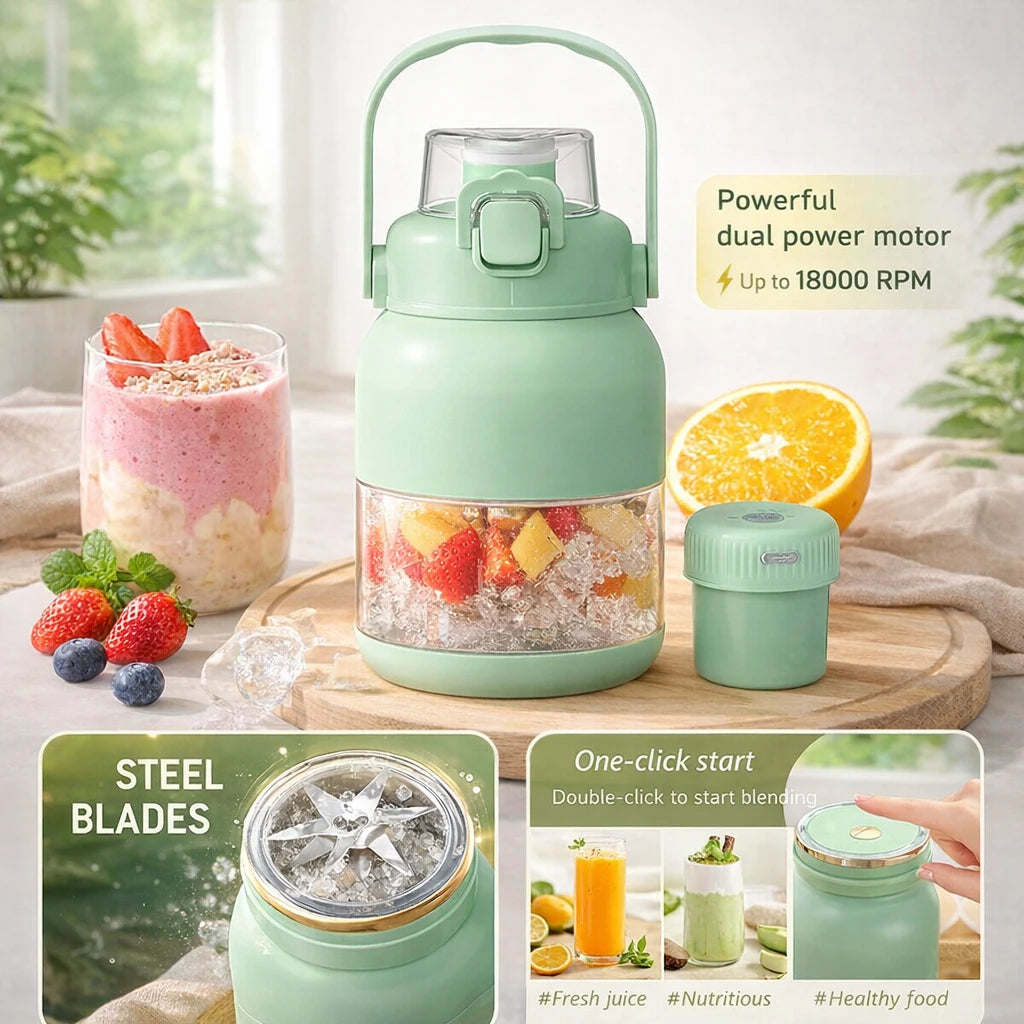 Blast Portable Cordless Blender 33oz Capacity 12 Stainless Steel Blades