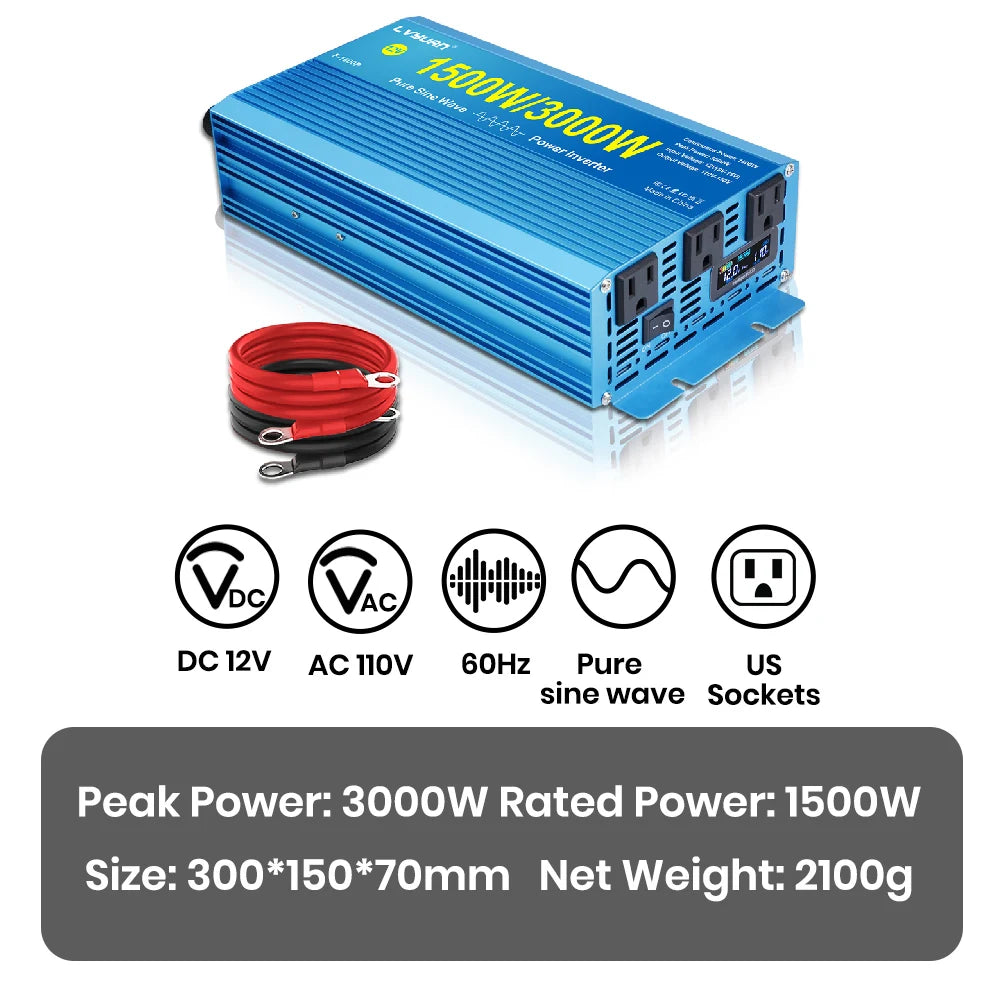 Foval 3000W 4000W 5000W 6000W Pure Sine Wave Inverter