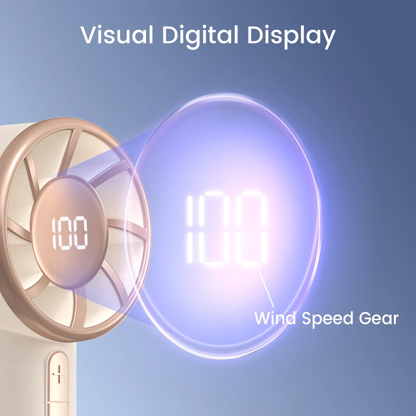 Portable Handheld Fan Adjustable Turbo Mini Fan