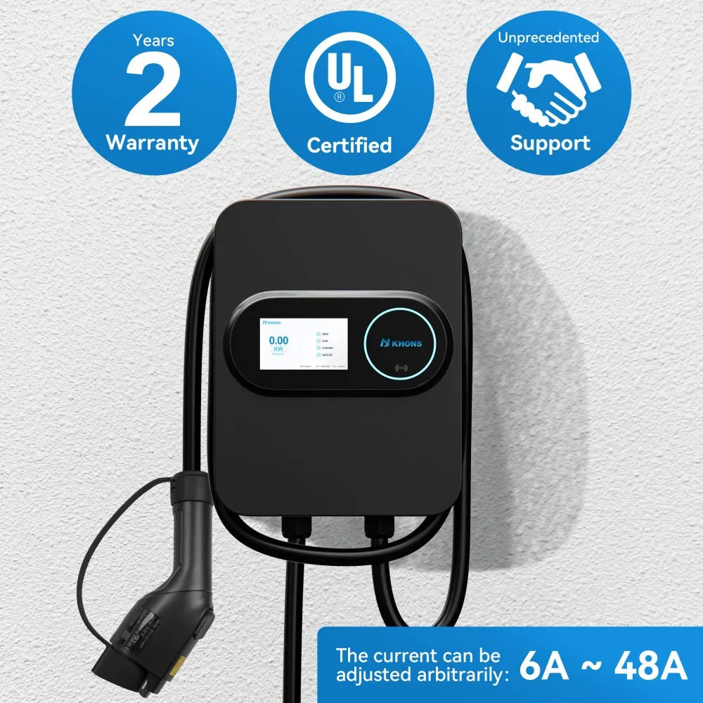 Khons Level 2 Electric Vehicle Charger Station NEMA 14-50