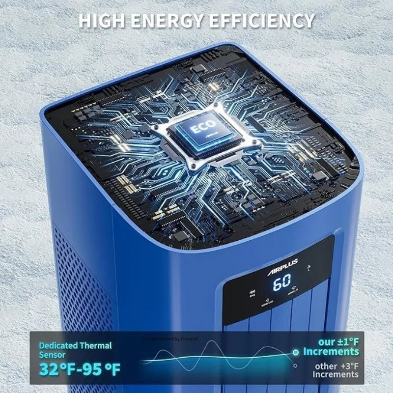 AIRPLUS 12000 BTU Smart Portable Air Conditioner for Bedroom