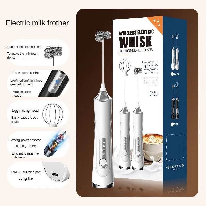 XIADYINJIA USB Electric Mixer, Handheld Coffee Milk Frother