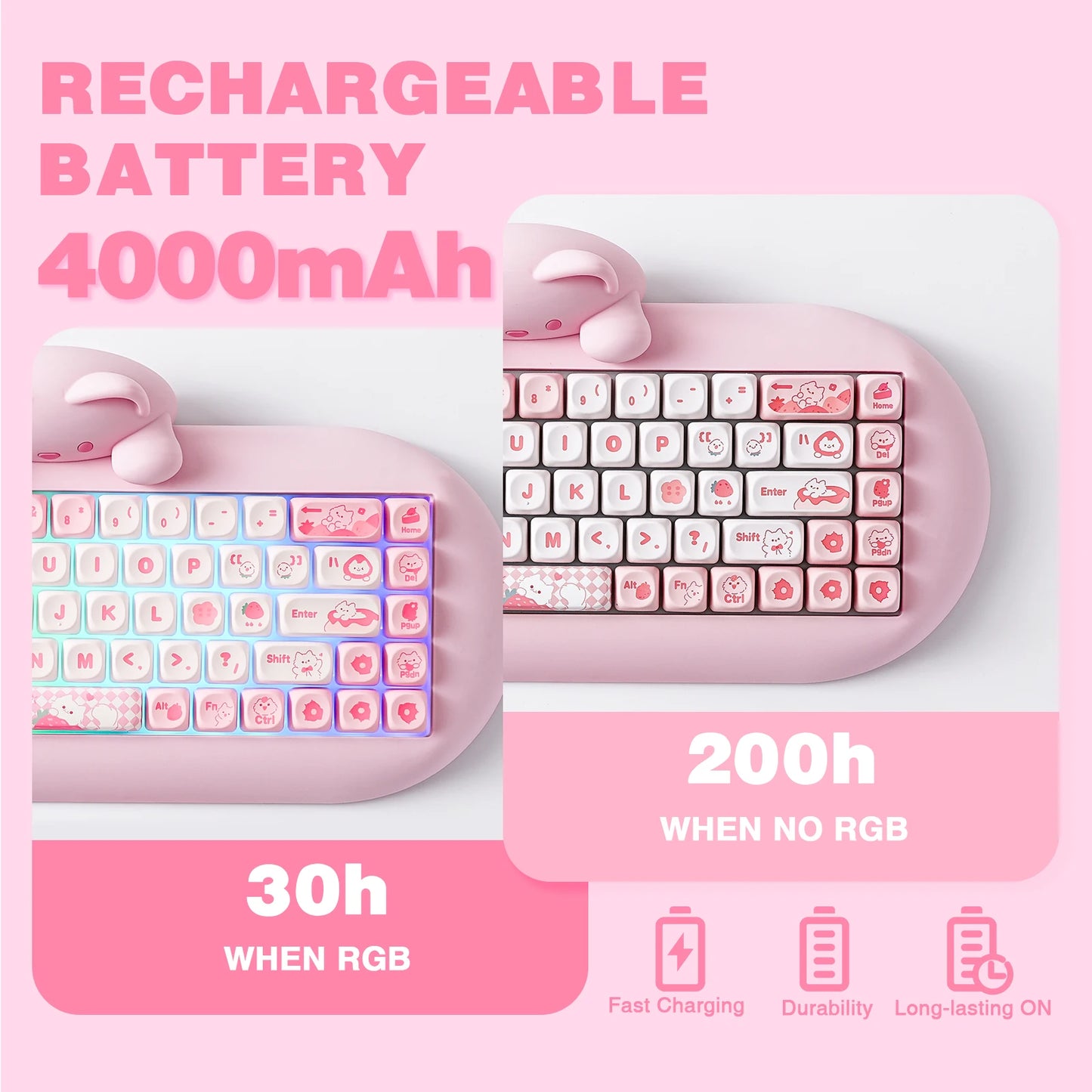 YUNZII C68 Hi-Fi Wireless Gaming Keyboard
