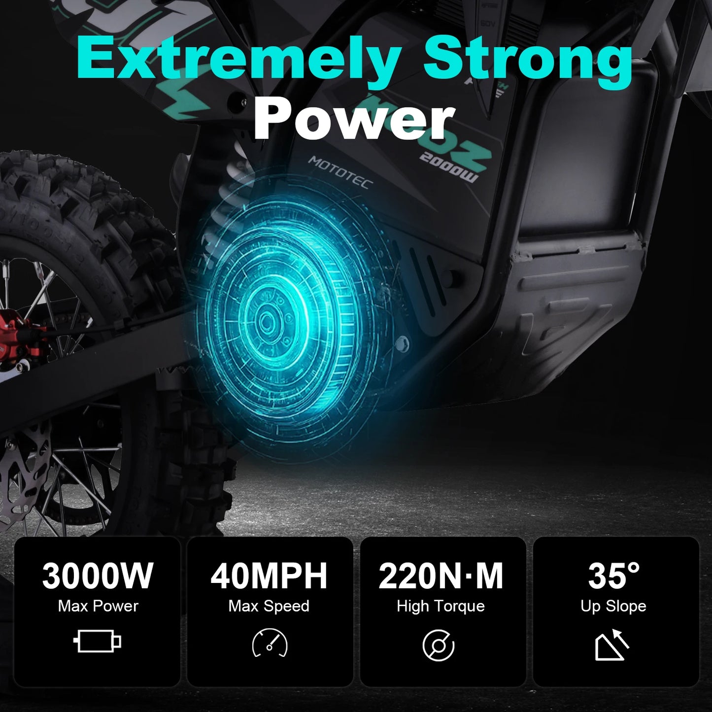 KOOZ HP115E 60V 2000W Electric Motorcycle