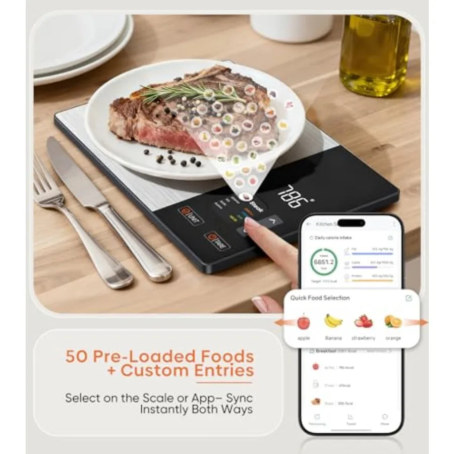Smart Nutrition Food Scale with TFT Display