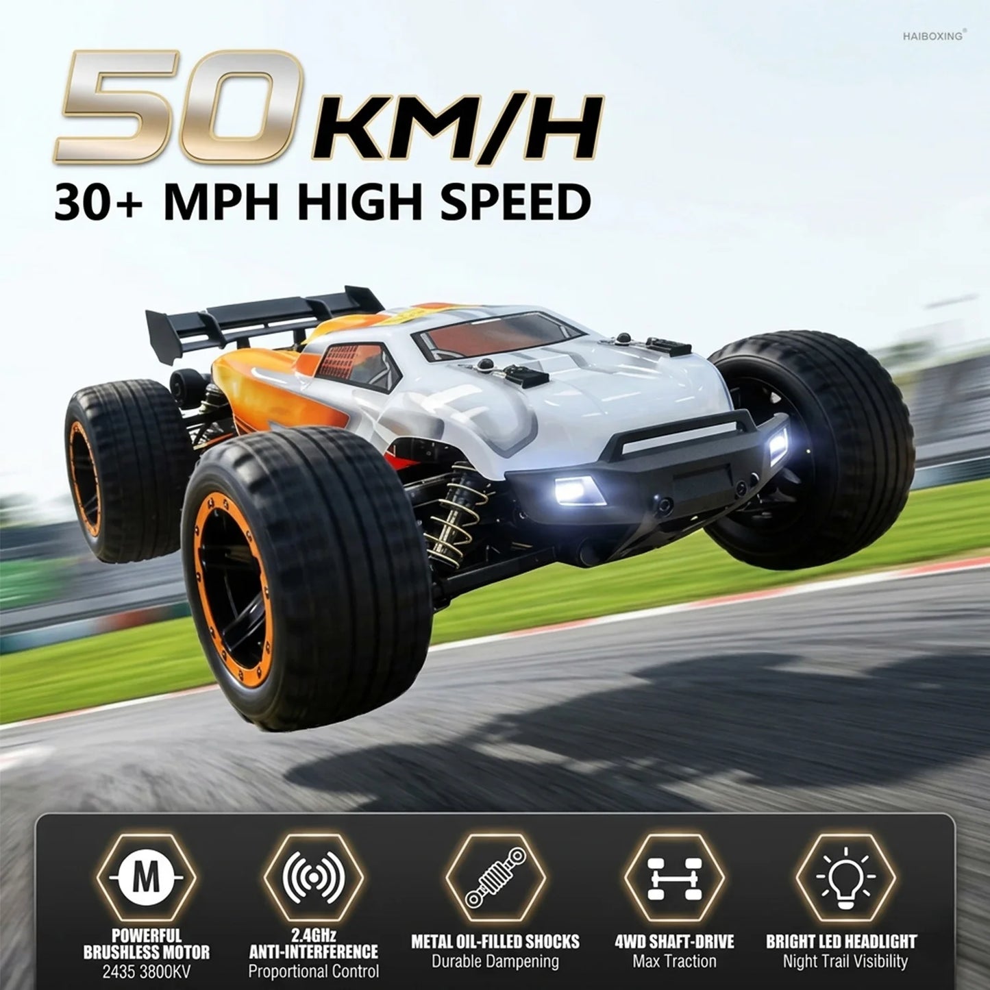 HAIBOXING 16890A 1:16 Brushless RC Truck, 4WD Off-Road
