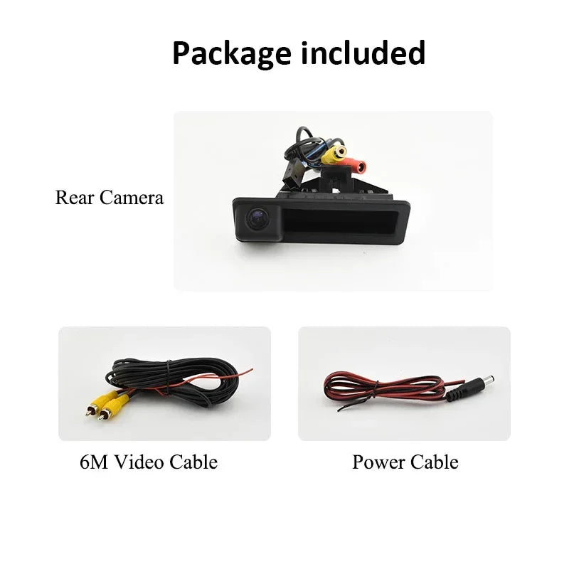Autotop Reverse Camera for BMW with Parking Line Trunk Handle Camera