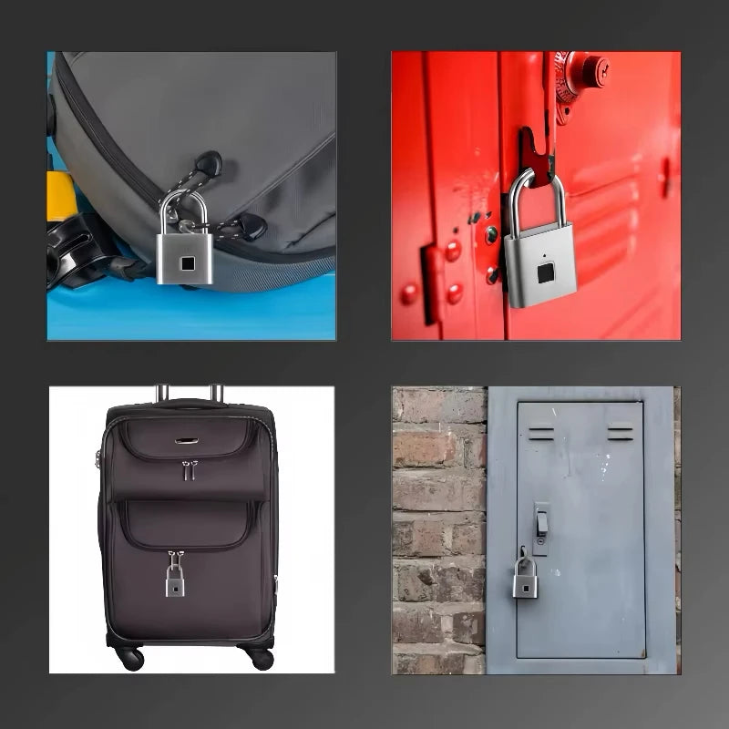 P2 fingerprint padlock, built-in rechargeable battery