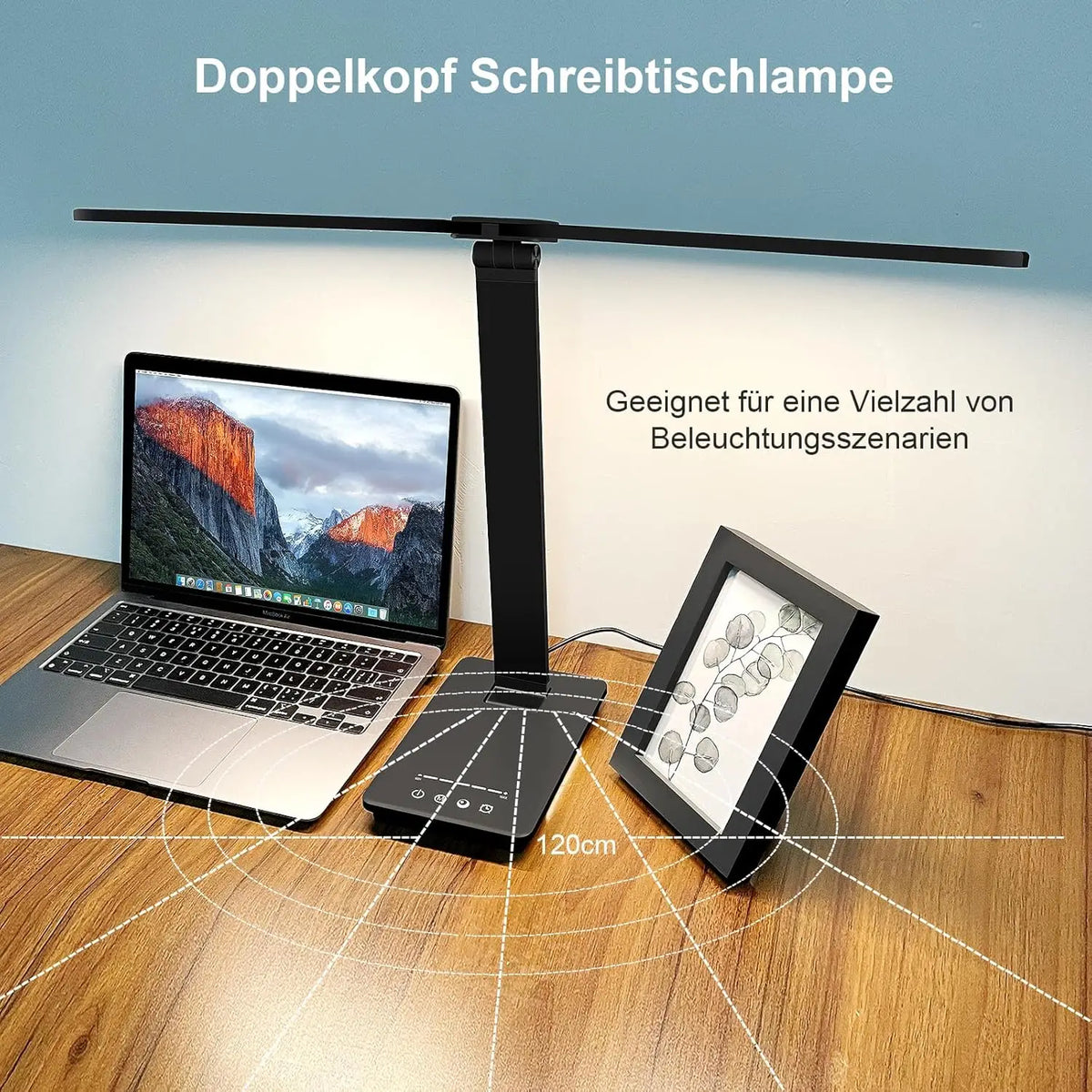DUMILOO Double Head LED Desk Lamp