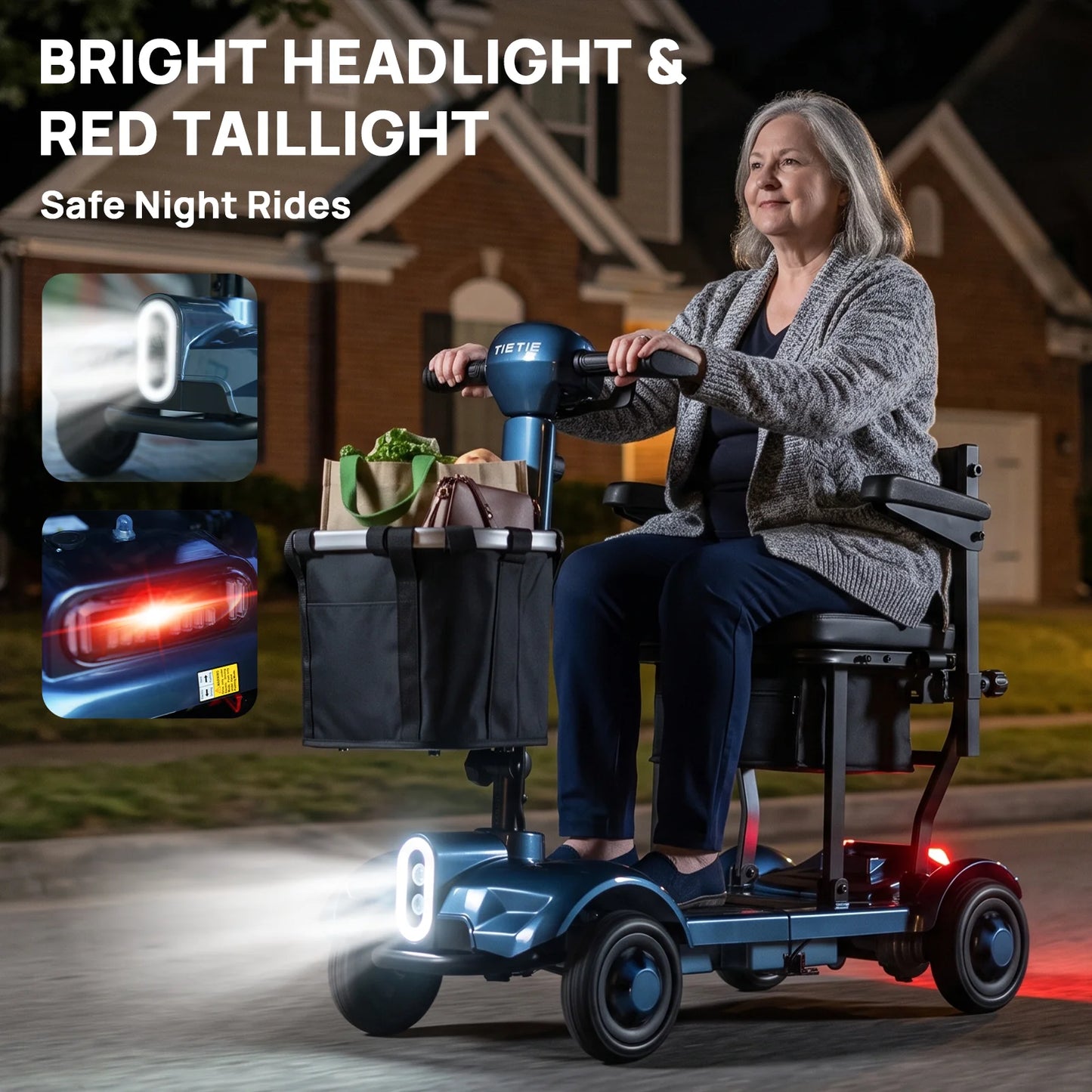 4-Wheel All-Terrain Mobility Scooter for Seniors