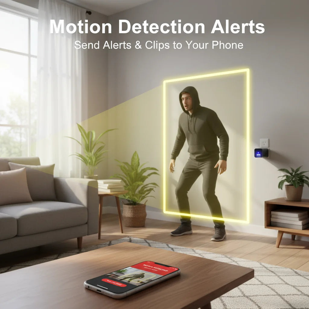 Mini Security Camera 1080P HD, Motion Detection