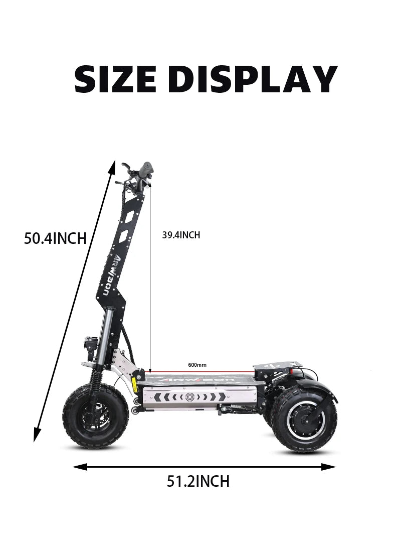 Arwibon MT30 6000W Adult Electric Tricycle E-tricycle