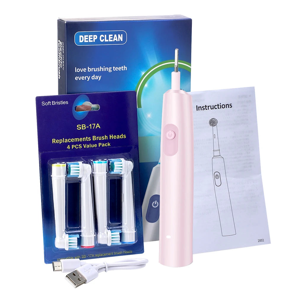 Electric Smart Rotating Timing Toothbrush, Rechargeable
