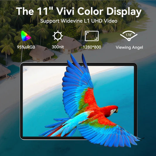 SVITOO 11-inch Tablet Android 15 16GB RAM 128GB ROM Octa-Core