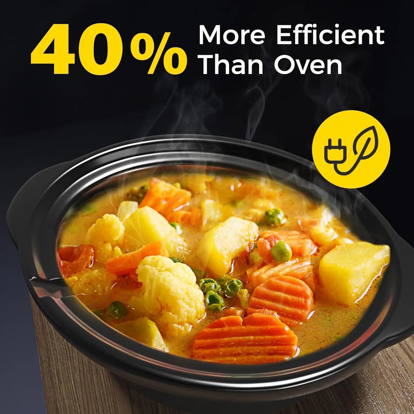 SURVIVI 3 * 1.5 Quarts Triple Slow Cooker