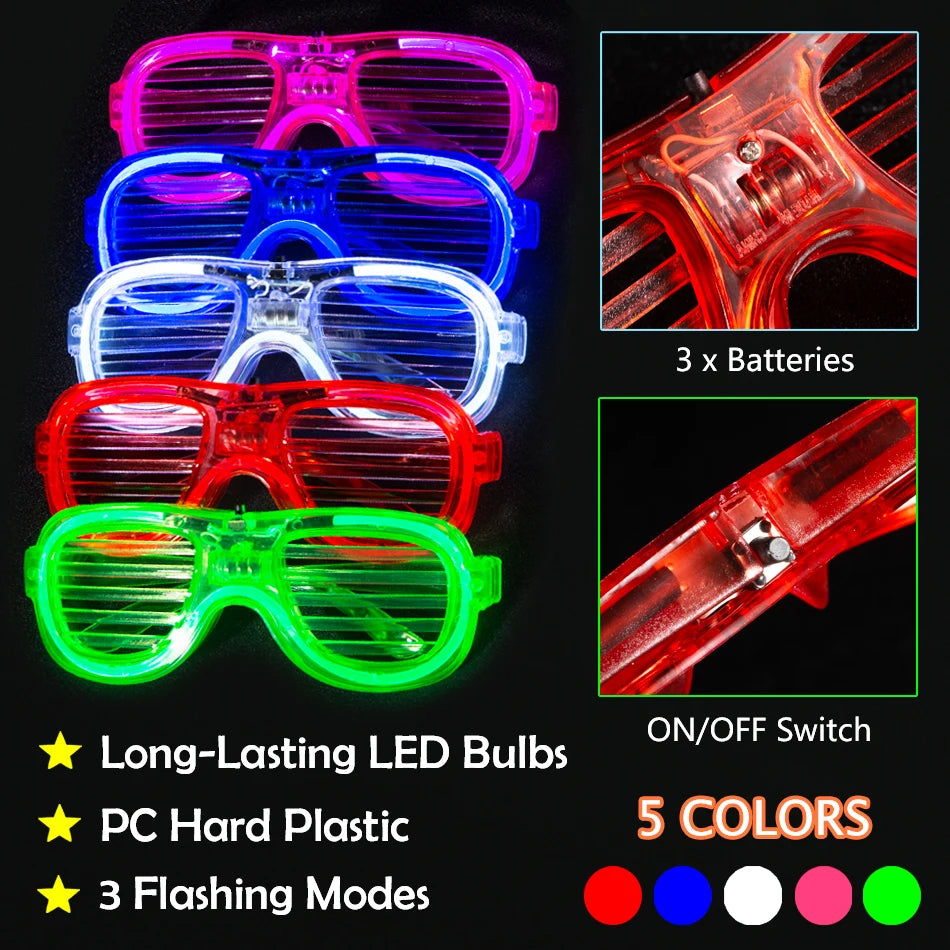 250 PCS Glow In The Dark Party Supplies