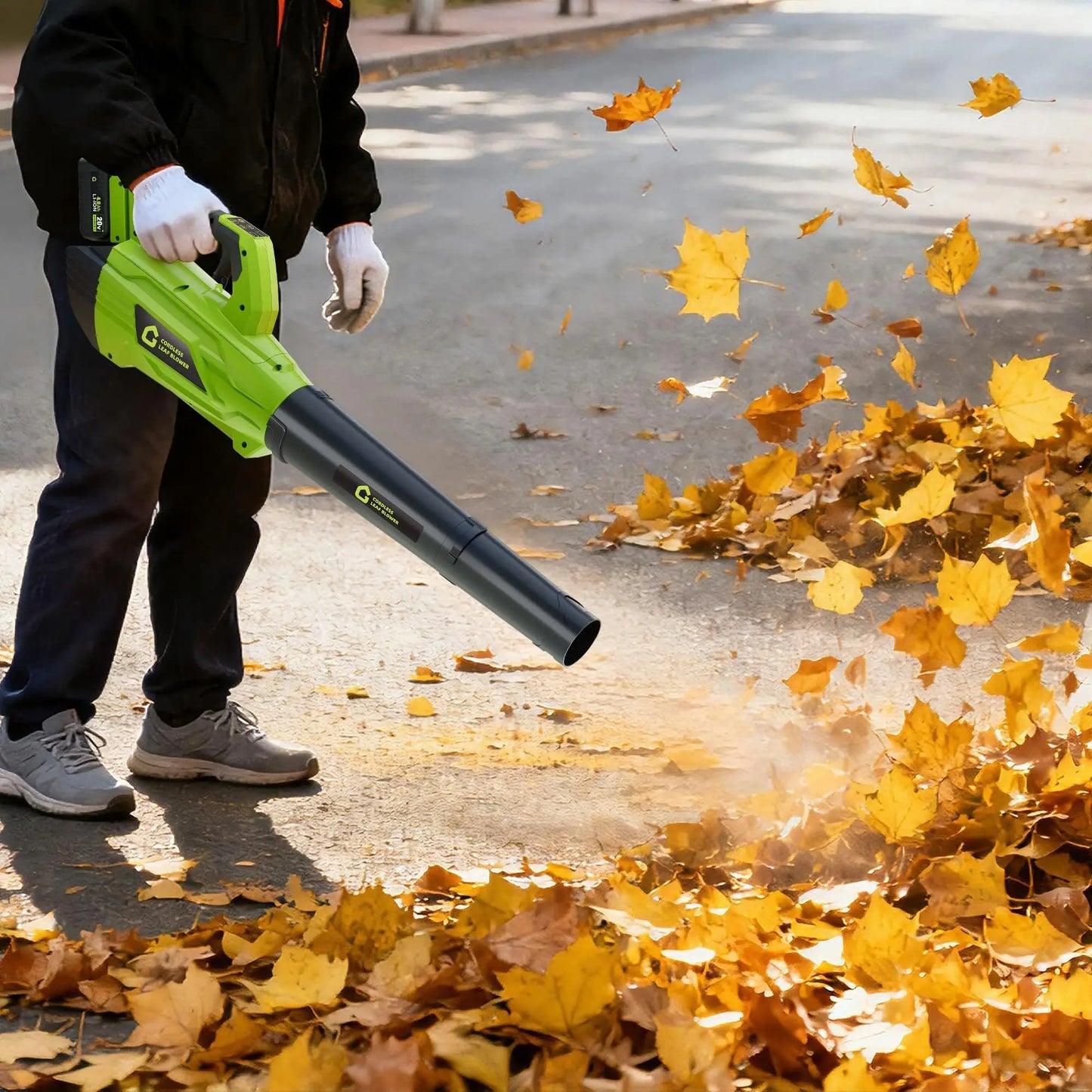 HiMISS 20V Cordless Leaf Blower 700CFM
