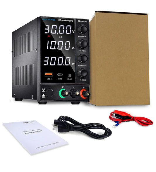 Wanptek Lab Bench Power Supply  120V 3A Adjustable Voltage