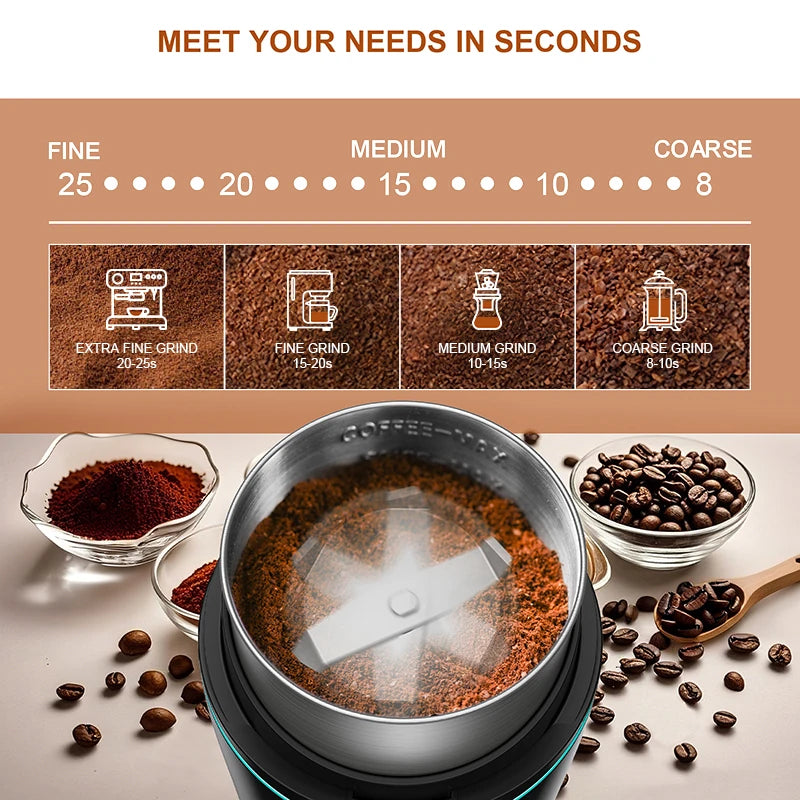 KIRAINAFLY Professional Coffee Grinder