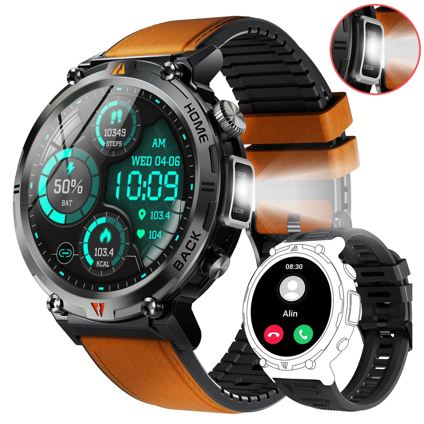 EIGIIS KE3 2025 New Bluetooth Call Smartwatch for Men Full Touch Screen