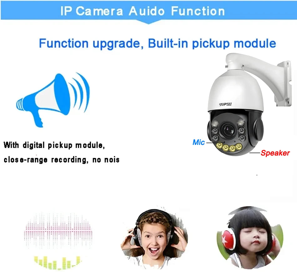 Onvif Metal Laser Infrared Full Color Auto Tracking