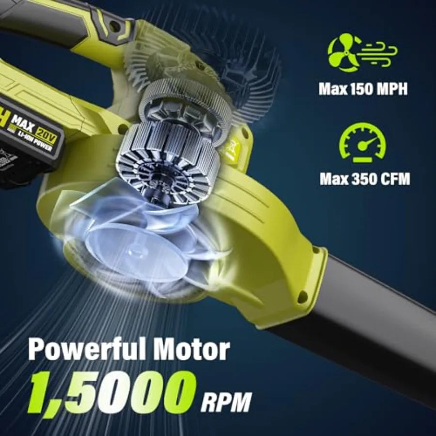 YVUM Leaf Blower, 20V Cordless Blower