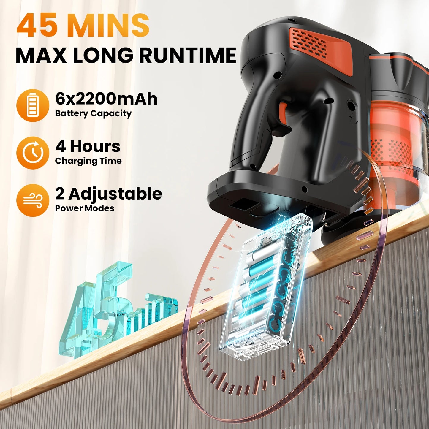 INSE V770 Cordless Stick Vacuum Cleaner