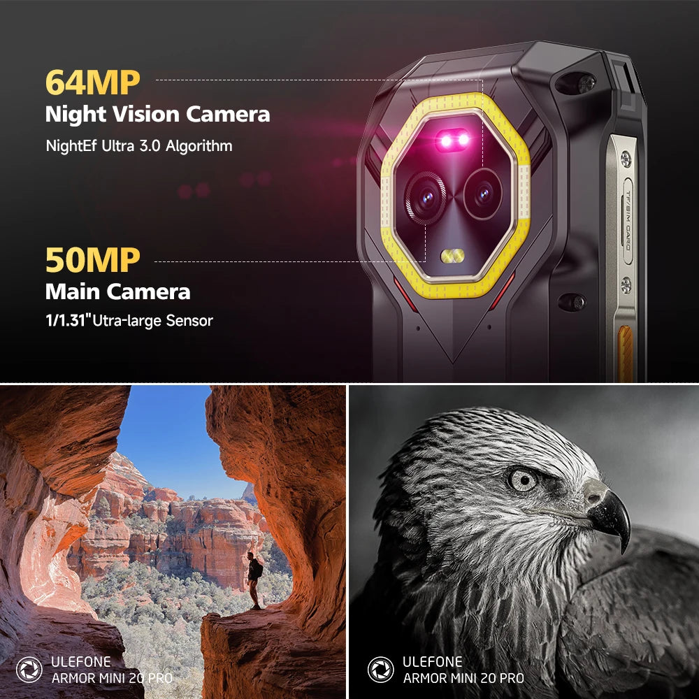 Ulefone 4.7" Rugged Phone Armor Mini 20 Pro 5G