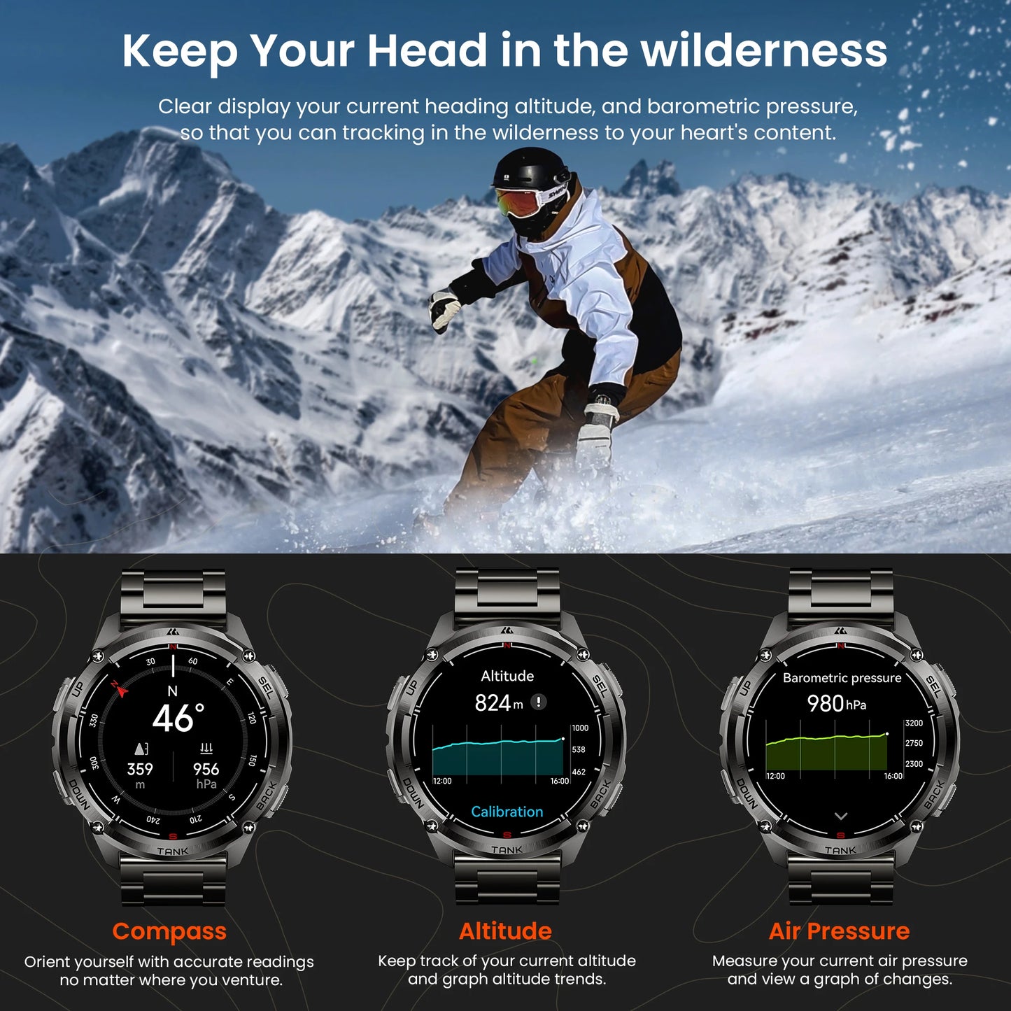 KOSPET TANK T3 Ultra 2 GPS Smart Watches Men