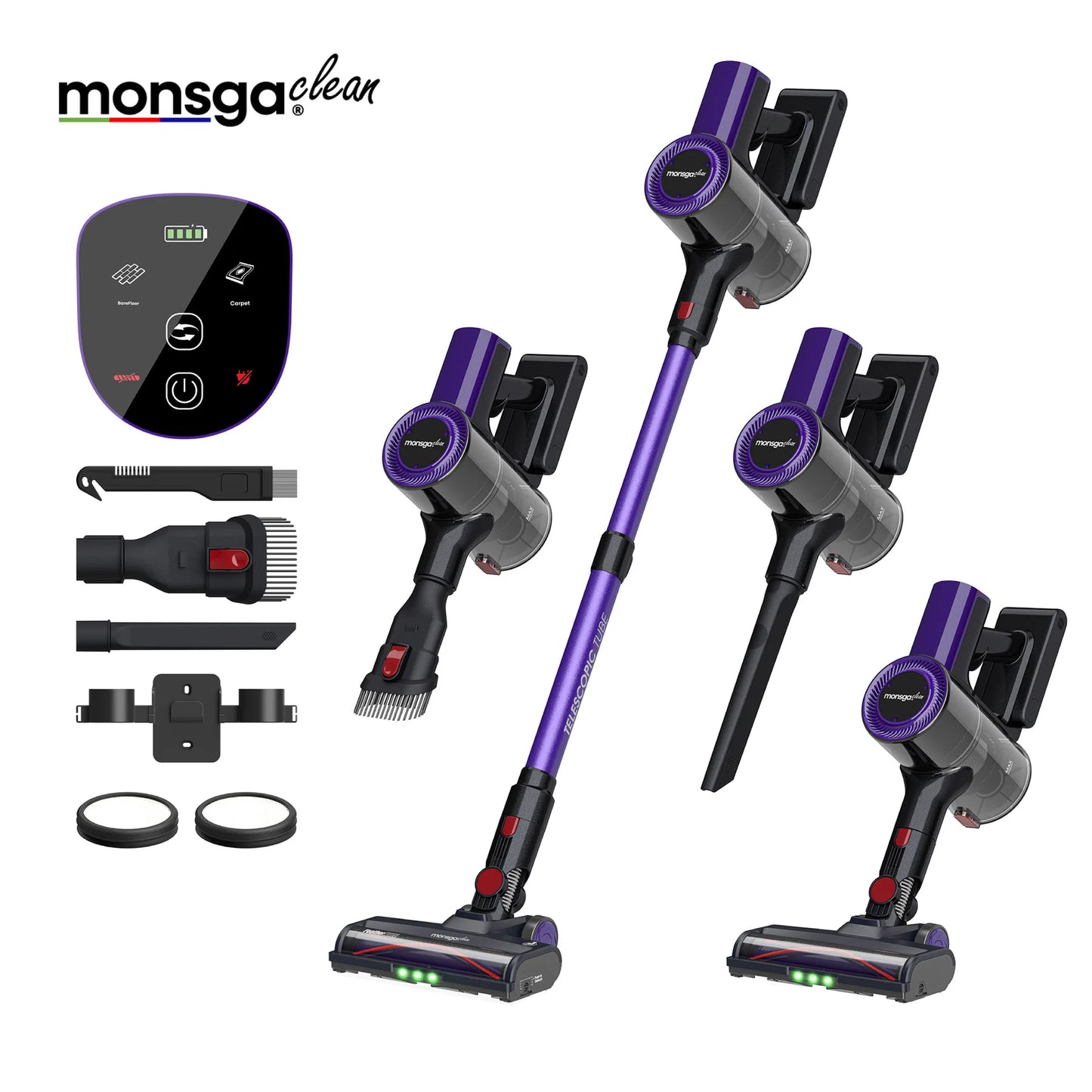 Monsga 55KPA 450W Cordless Vacuum Cleaner