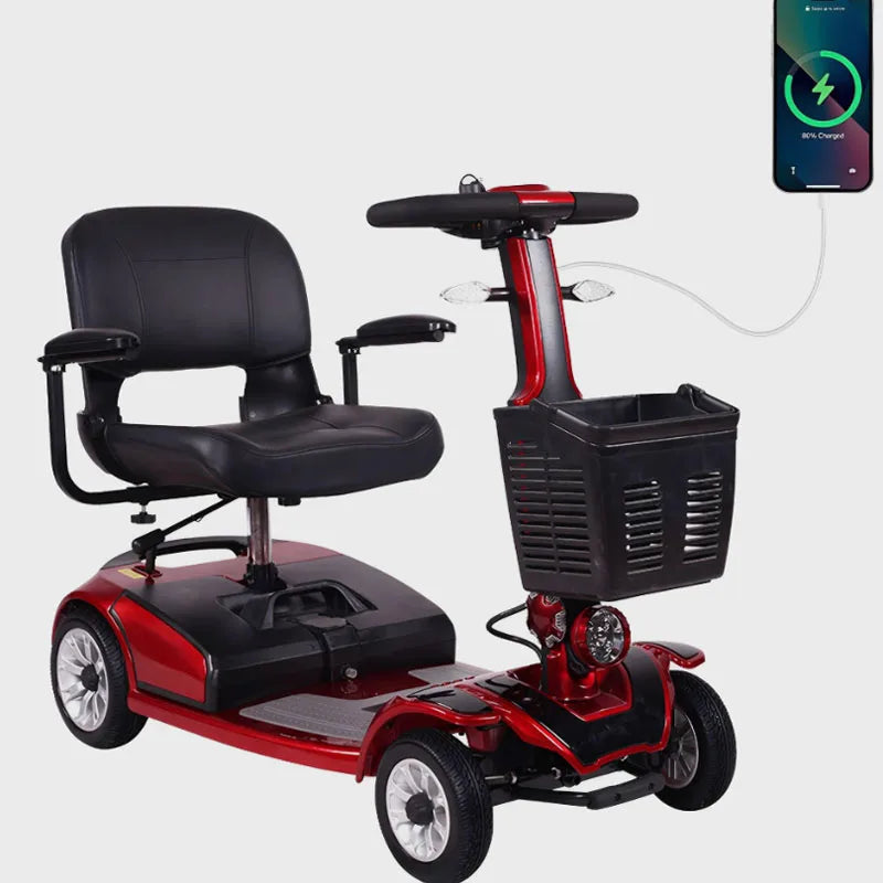 4Wheels Mobility Scooter, Disabled, Seniors, Portable