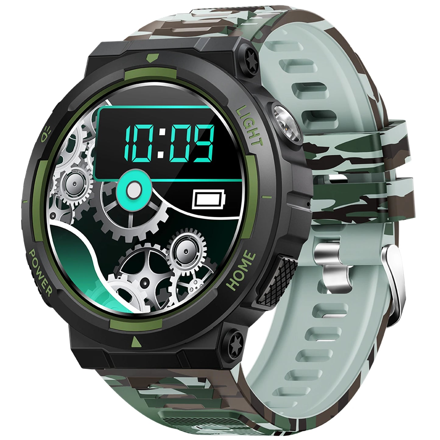 EIGIIS Smart Watches for Men with LED Flashlight