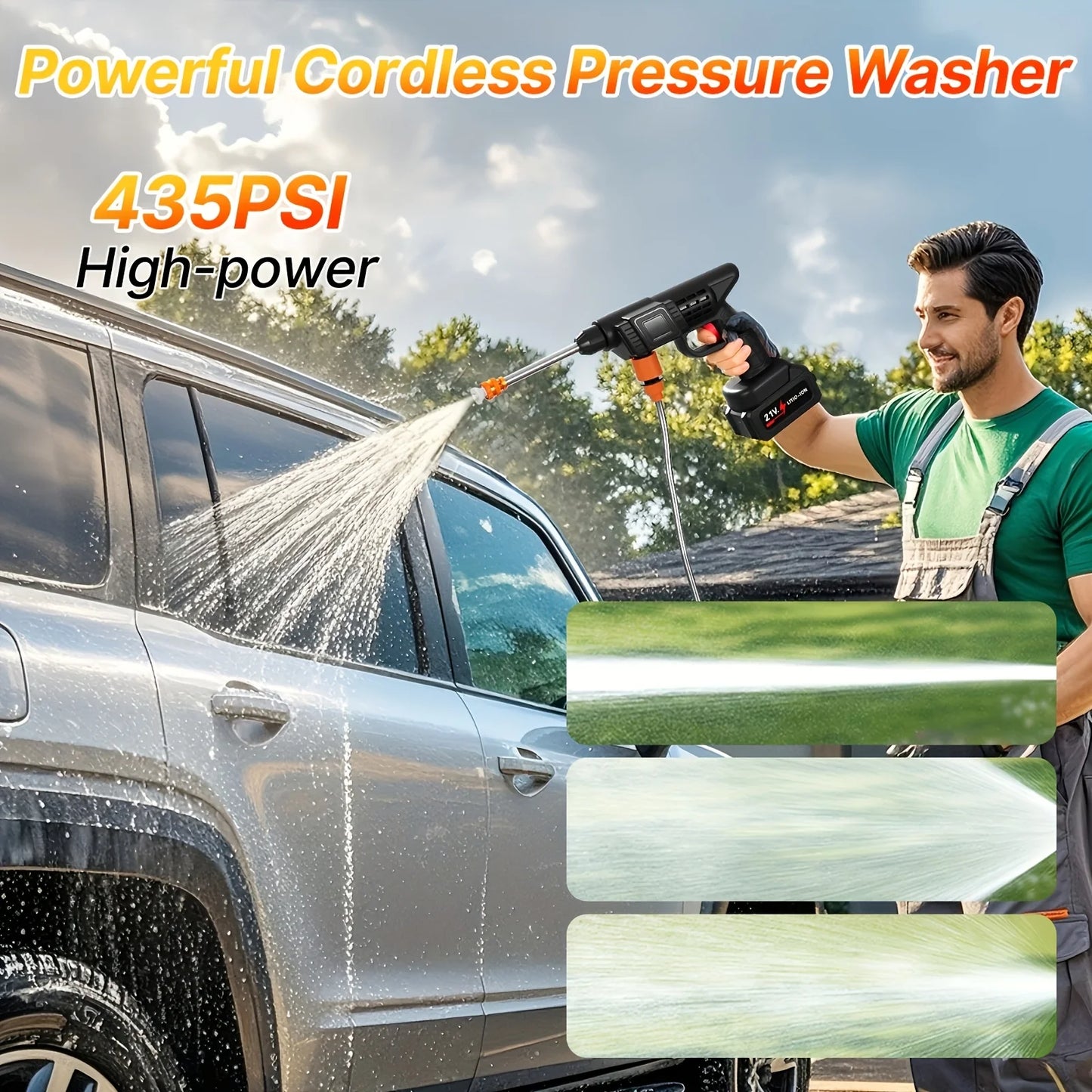 LONGADS High-pressure Line Cleaning Machine, Rechargeable Battery