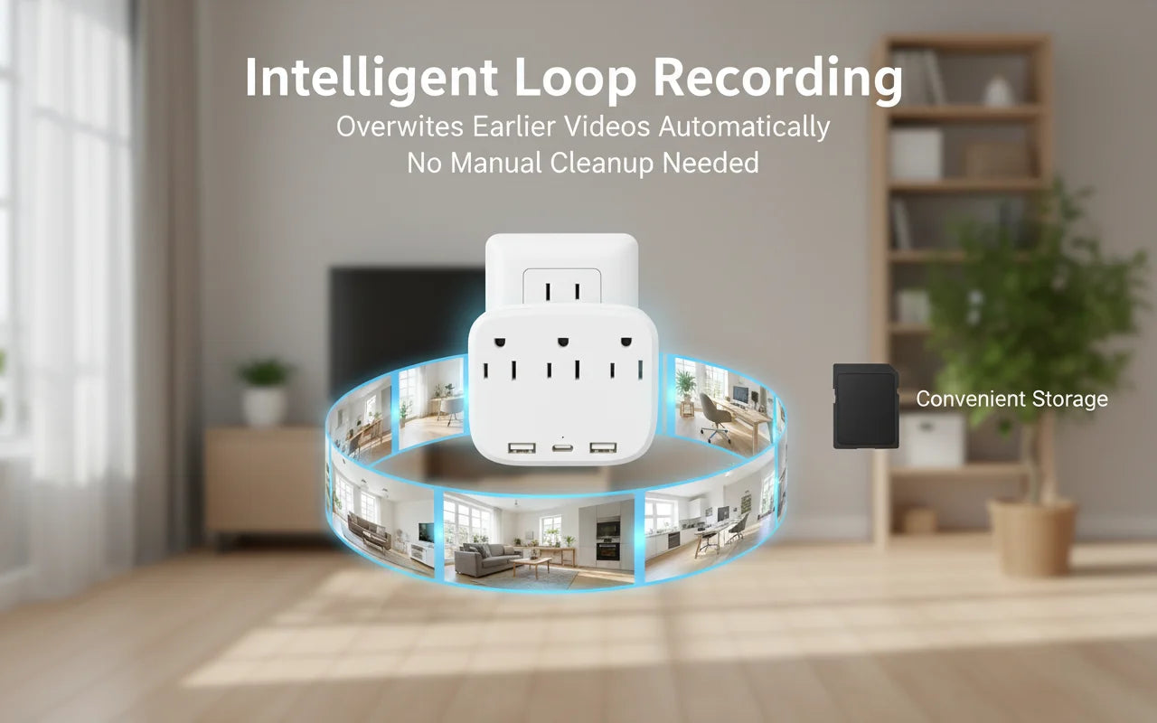 Mini Camera 1080P HD WiFi Remote Viewing, Motion Detection